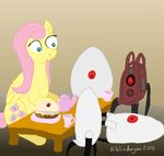  bibliodragon crossover equine female feral fluttershy_(mlp) friendship_is_magic machine mammal mechanical my_little_pony o_o pegasus portal_(series) robot turrent turret turret_(portal) valve wings 