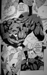  amakuchi anal anthro big_penis black_and_white boar bottomless chubby clothing comic dialog dragon_quest english_text feline gay greyscale male mammal monochrome oral orc_(dq) ork panther penis porcine rikantas sex text translated 