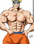  abs flex muscle muscles naruto pika626 solo uzumaki_naruto 