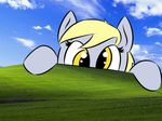  4:3 background derpy_hooves_(mlp) desktop detailed_background equine female feral fourth_wall friendship_is_magic horse looking_at_viewer mammal microsoft_windows my_little_pony peek peeking pony solo unknown_artist wallpaper 