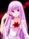  74 :3 circlet dress fire_emblem fire_emblem:_seisen_no_keifu flower lavender_hair long_hair petals purple_eyes solo very_long_hair yuria_(fire_emblem) 