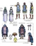  2boys absurdres character_sheet concept_art hard_translated highres mono multiple_boys shadow_of_the_colossus shaman tabard translated wander 