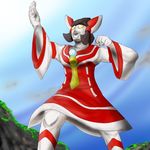  fusion giantess hakurei_reimu no_humans parody rockmajo touhou ultra_series ultraman ultraman_(1st_series) 