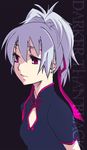  alck chinese_clothes darker_than_black ponytail ribbon silver_hair solo yin 