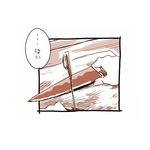  comic commentary knife mitsumoto_jouji monochrome mystia_lorelei pink touhou translated 