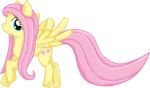  blue_eyes clyvore cute equine female feral fluttershy_(mlp) friendship_is_magic hair hasbro horse mammal my_little_pony pegasus pink_hair plain_background pony solo transparent_background wings 