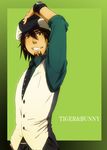  bad_id bad_pixiv_id brown_eyes brown_hair cabbie_hat facial_hair hat kaburagi_t_kotetsu male_focus necktie solo stubble tiger_&amp;_bunny tsukimushi vest watch wristwatch 