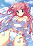  angel cameltoe cleavage pantsu skirt_lift wings yuyi 