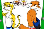  canine cheetah closet_coon colin colin_young duma duma_matambo duo feline fox locker_room male mammal rivalry tail 