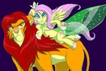  beastmaster crossover dress equine feline female feral fluttershy_(mlp) friendship_is_magic hasbro lion male mammal my_little_pony pegasus wings 