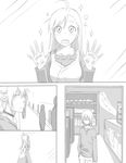  1girl accelerator ahoge bad_id bad_pixiv_id choker comic dress greyscale last_order monochrome ohagi1010 to_aru_majutsu_no_index translated 