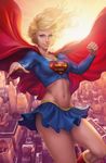  blonde_hair blue_eyes cape city curvy dc_comics foreshortening long_hair md5_mismatch midriff miniskirt navel resized signature skirt skirt_lift smile solo stanley_lau sun supergirl superhero superman_(series) toned upscaled 