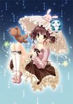  :o bad_id bad_pixiv_id blush brown_eyes brown_hair circle collarbone flower frills hazumi_rio kneehighs lolita_fashion mary_janes open_mouth original panda parasol petticoat ribbon rose shoes skirt socks solo star stuffed_animal stuffed_bunny stuffed_toy teddy_bear toy twintails umbrella wavy_hair white_legwear 