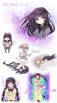  akemi_homura animal_ears bed black_hair blanket blush bow braid camera cat_ears closed_eyes cosplay duel_love glasses hair_bow hairband heaven_condition highres homu kaname_madoka kaname_madoka_(cosplay) long_hair magical_girl mahou_shoujo_madoka_magica multiple_girls pantyhose pillow pink_hair purple_eyes red-framed_eyewear school_uniform shared_blanket short_hair short_twintails skirt sleeping smile sparkle stuffed_animal stuffed_toy time_stop translated twin_braids twintails under_covers yunare yuri 