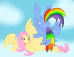  fluttershy friendship_is_magic my_little_pony rainbow_dash strawberry-kitten 