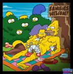  abraham_simpson bart_simpson homer_simpson lisa_simpson marge_simpson selma_bouvier the_simpsons toon-party 