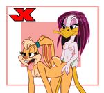  avian dildo duck duo female interspecies jk lagomorph lesbian lola_bunny looney_tunes mammal rabbit sex_toy space_jam strapon the_looney_tunes_show tina_russo warner_brothers 