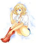  america_(hetalia) axis_powers_hetalia blonde_hair blue_eyes genderswap tagme 