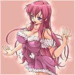  gundam gundam_seed gundam_seed_destiny lingerie long_hair meer_campbell negligee oekaki pink_hair purple_eyes solo underwear yuuki_(silent_moon) 