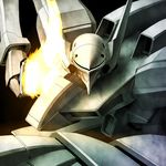  correl gundam knife mecha no_humans simple_background solo tro weapon 