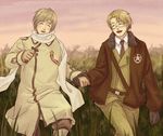  2boys america_(hetalia) axis_powers_hetalia blonde_hair multiple_boys russia_(hetalia) 