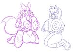  amy_rose digimon renamon sonic_team yiffer 