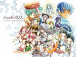  .hack// .hack//g.u. 6+boys 6+girls atoli azure_kite bandai blonde_hair blue_hair blush breasts brown_eyes brown_hair cyber_connect_2 dress endrance everyone flat_chest gaspard glasses gloves green_eyes green_hair gun hack haseo hat kuhn long_hair multiple_boys multiple_girls navel open_mouth orange_eyes ovan pi pink_hair red_eyes saku_(.hack//g.u.) sakubo shino_(.hack//g.u.) short_hair siblings silabus silver_hair smile teeth tri-edge twins weapon yata yosakuh yowkow yowkow_(.hack//) 