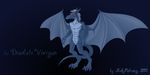  blue blue_dragon blue_theme colored digital dragon kekpafrany male red_eyes scalie solo vector wings 