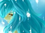  emerada_(xenogears) green_hair highres kuru_(ktyh-dearest) long_hair underwater xenogears yellow_eyes 