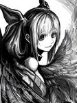  bad_id bad_pixiv_id dizzy guilty_gear highres matado monochrome solo twintails wings 