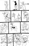  alicorn black_and_white comic duo equine female feral friendship_is_magic hasbro horn human interspecies magic male mammal monochrome my_little_pony plain_background princess_luna_(mlp) ricedawg white_background winged_unicorn wings 