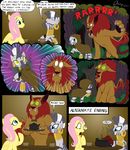  ear_piercing equine female feral fluttershy_(mlp) friendship_is_magic hasbro horse male mammal manticore mind_control my_little_pony omny87 pegasus piercing pony stew tea_kettle teapot wings zebra zecora_(mlp) 