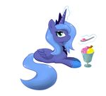  alicorn equine female friendship_is_magic hasbro horse ice_cream my_little_pony pegacorn pony princess_luna_(mlp) smitty_g 