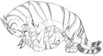  feline female feral feral_on_feral lying lynx male mammal missionary_position on_back oskenn penetration plain_background sex size_difference sketchkat smile straight tiger tiggie tiggief vaginal vaginal_penetration white_background 