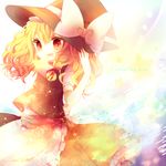  blonde_hair hat kirisame_marisa nini3piyo solo touhou witch_hat yellow_eyes 