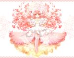  akiiyuuri flower gloves kaname_madoka long_hair mahou_shoujo_madoka_magica pink_hair solo spoilers thighhighs two_side_up ultimate_madoka wings yellow_eyes 