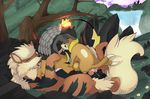  arcanine buizel canine fak&#233;mon feral feral_on_feral fire foursome gay group group_sex hybrid knot magikarp male mammal nintendo oral penis pok&#233;mon pok&eacute;mon quilava raichu reverse_spitroast rimming sandslash sex spitroast tom_smith train_position video_games 