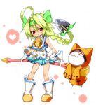  :3 ahoge bad_id bad_pixiv_id blazblue blonde_hair blush boots bow braid character_doll chatsubo_(yaba-yaba) coat cosplay full_body gloves hair_intakes hairband heart hood jubei_(blazblue) knee_boots lambda-11 long_hair muchourin platinum_the_trinity platinum_the_trinity_(cosplay) red_eyes ribbon single_braid solo wand white_gloves wings 