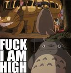  animated catbus female ghibli gif humor male my_neighbor_totoro totoro umbrella unknown_artist what 