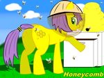  arthropod bee bee_sting bsting butt equine female friendship_is_magic hair hasbro honeycomb_(mlp) horse insect looking_back mammal my_little_pony pony solo 