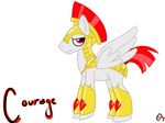  dr_emery english_text equine feral friendship friendship_is_magic guards hasbro magic male mammal my_little_pony pegasi_guard_(mlp) pegasus plain_background red_eyes royal royal_guard_(mlp) solo tail text thedarkfear white_background white_body wings 