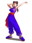  chinese_clothes double_bun falcoon pai_chan sash slippers solo virtua_fighter 