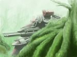  arm_cannon armored_core forest from_software mecha missile_launcher nature rocket_launcher weapon 