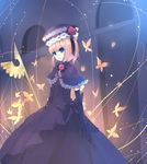  blue_eyes dress elbow_gloves eva_beatrice flower gloves hat orange_hair rose staff stuff umineko_no_naku_koro_ni 