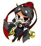  :3 bayonetta bayonetta_(character) blush chibi glasses noai_nioshi smile 