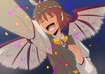  animal_ears bad_id bad_pixiv_id beamed_eighth_notes claws closed_eyes eighth_note fingernails hiromasa_(1365) long_fingernails music musical_note mystia_lorelei outstretched_hand short_hair singing solo touhou wings 