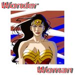  1girl amazon bare_shoulders big_breasts black_hair blue_eyes breasts character_name dc_comics female large_breasts leotard lipstick long_hair makeup solo tiara wakino_keibun wakino_yoshifumi wonder_woman wonder_woman_(series) 