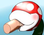  2015 ambiguous_gender big_lips blush disembodied_penis drooling fellatio flora_fauna lips male male/ambiguous mario_bros nintendo oral penis piranha_plant plant saliva sex smile tairedfox tongue vein veiny_penis video_games 