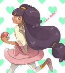  dark_skin female gym_leader iris_(pokemon) pokemon pokemon_(game) pokemon_black_and_white pokemon_bw purple_hair 