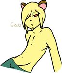  &hearts; anthro boy cat clothed clothing daniruu feline girly half-dressed male mammal nintendo pants persian pok&#233;mon pok&#233;morph pok&eacute;mon shiny shiny_pok&#233;mon shiny_pokemon solo topless video_games work_in_progress 